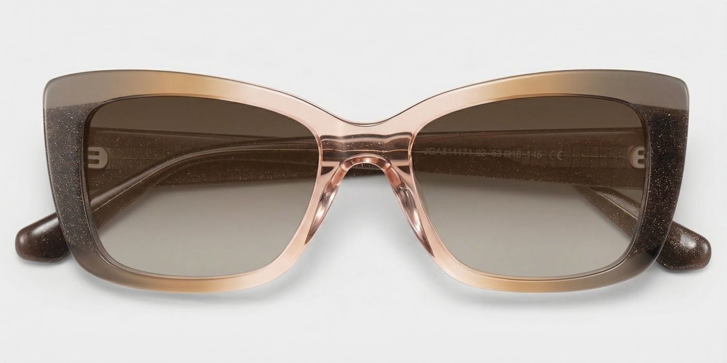 Leona Rectangle Brown Sunglasses for Women & Men | ZEELOOL CA1