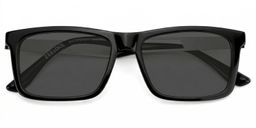 Osvaldo Black Rectangle Sunglasses1