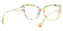 Kieran Mottled Rectangle Glasses5
