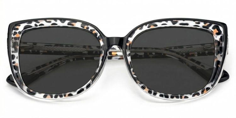 Fenn Black Tortoise Cat eye Sunglasses