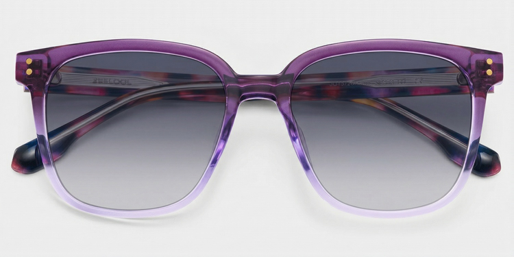 Donnalyn Purple Square Sunglasses