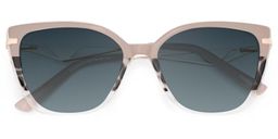 Margret Tortoise Khaki Cat eye Sunglasses1