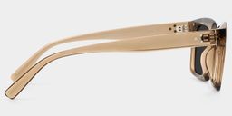 Grover Beige Rectangle Sunglasses3