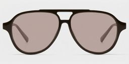 Drew Dark Brown Aviator Sunglasses0