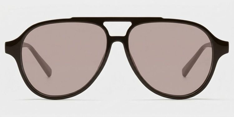 Drew Dark Brown Aviator Sunglasses