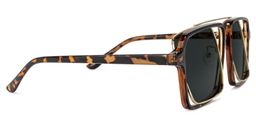 Nellie Tortoise-Gold Aviator Sunglasses2