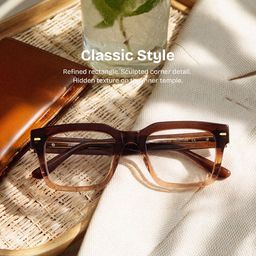 Benjamin Two-tone Rectangle Glasses0