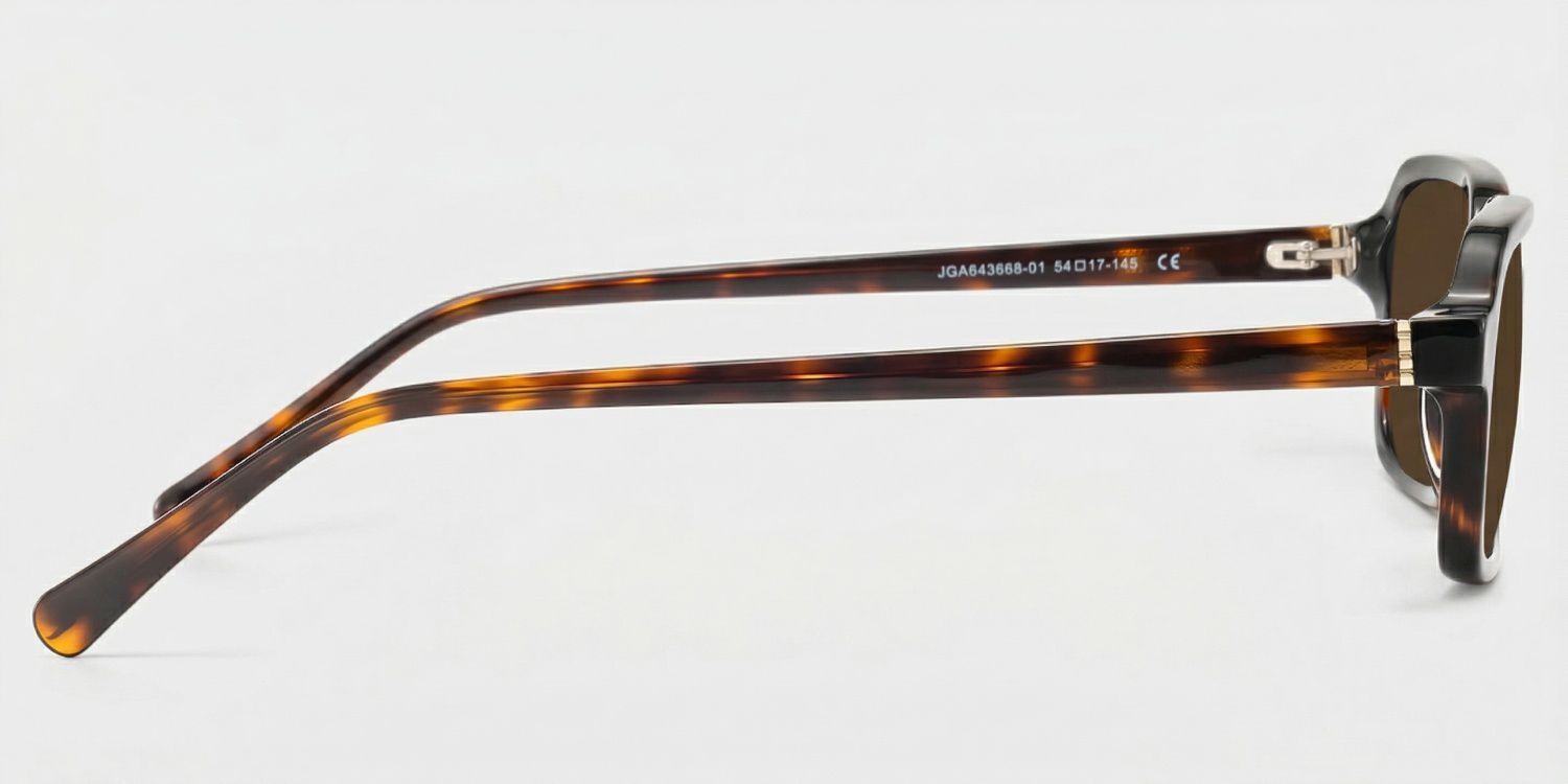 Danielle Tortoise Rectangle Polarized Sunglasses for Driving | ZEELOOL CA3