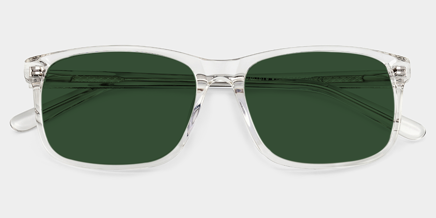 Connie Rectangle Sunglasses with Acetate Clear Frames | ZEELOOL CA1