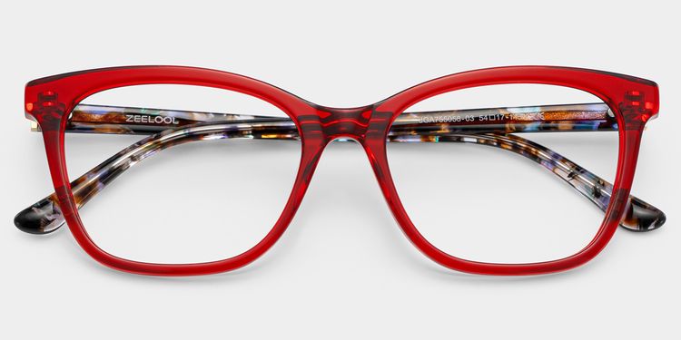 Bella Red Butterfly Glasses