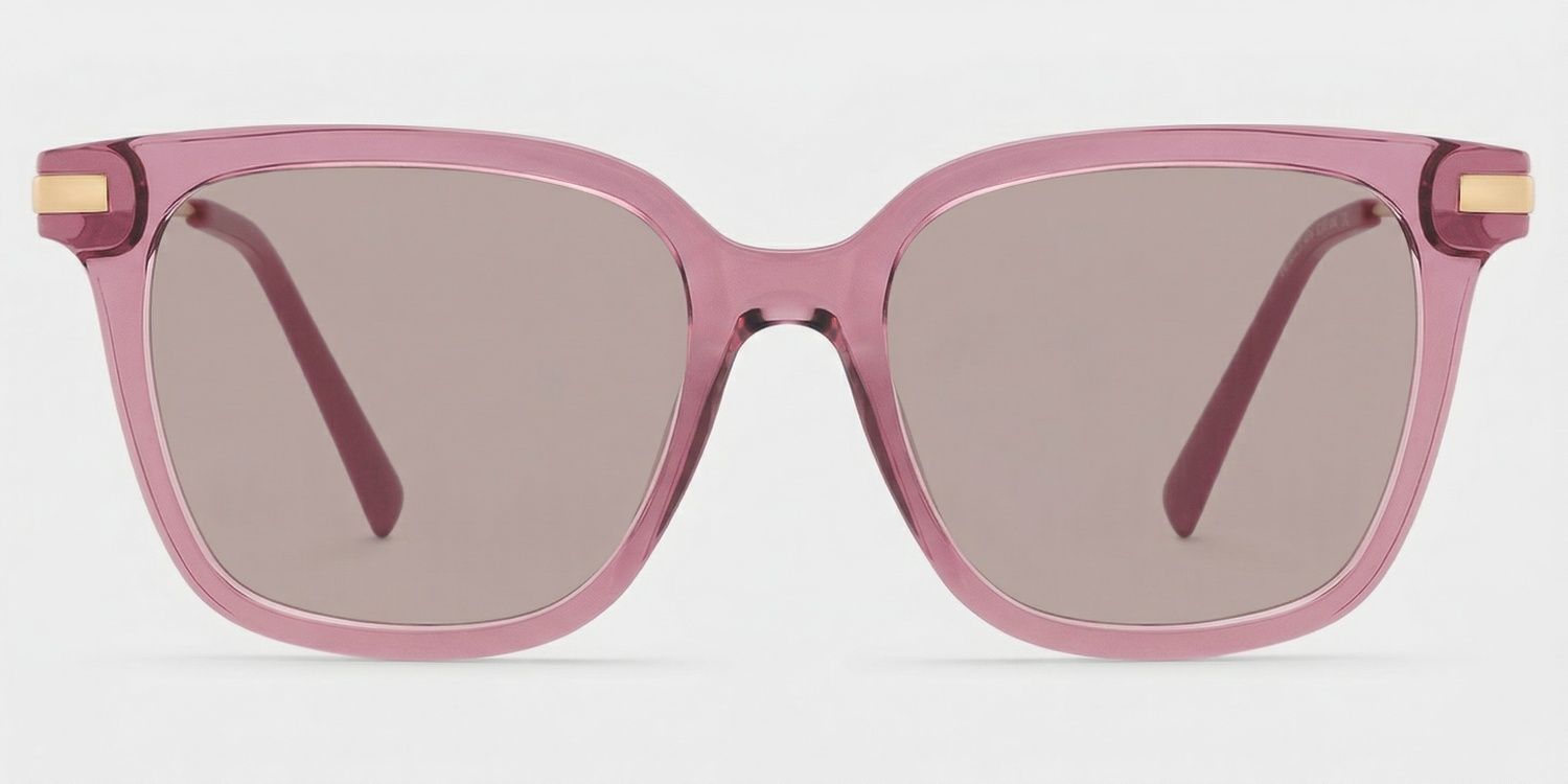 Jacqui Rectangle Pink Full Rim Sunglasses | ZEELOOL CA0