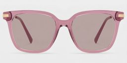 Jacqui Pink Rectangle Sunglasses0