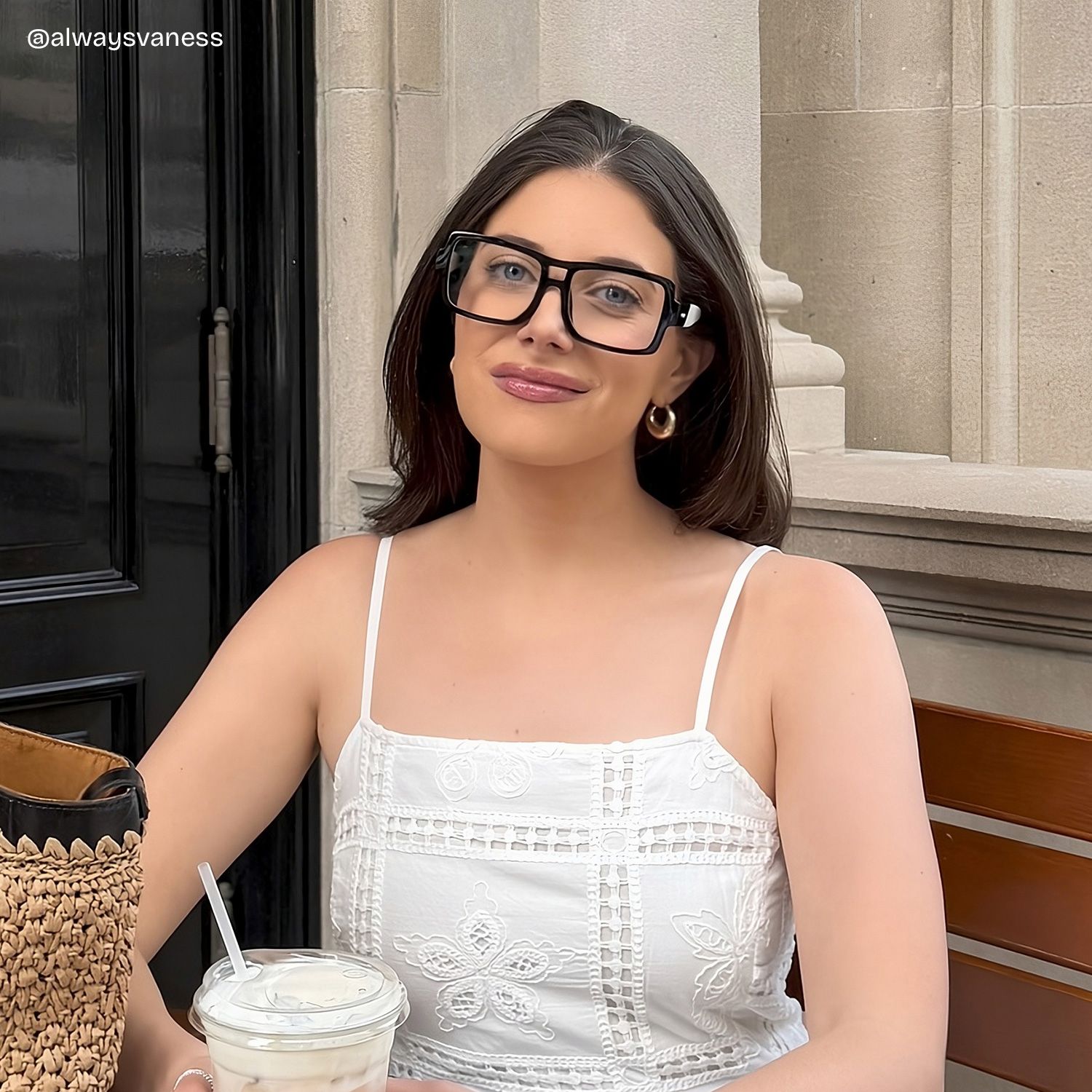 Nora Aviator Black Frame Glasses for Women | ZEELOOL5