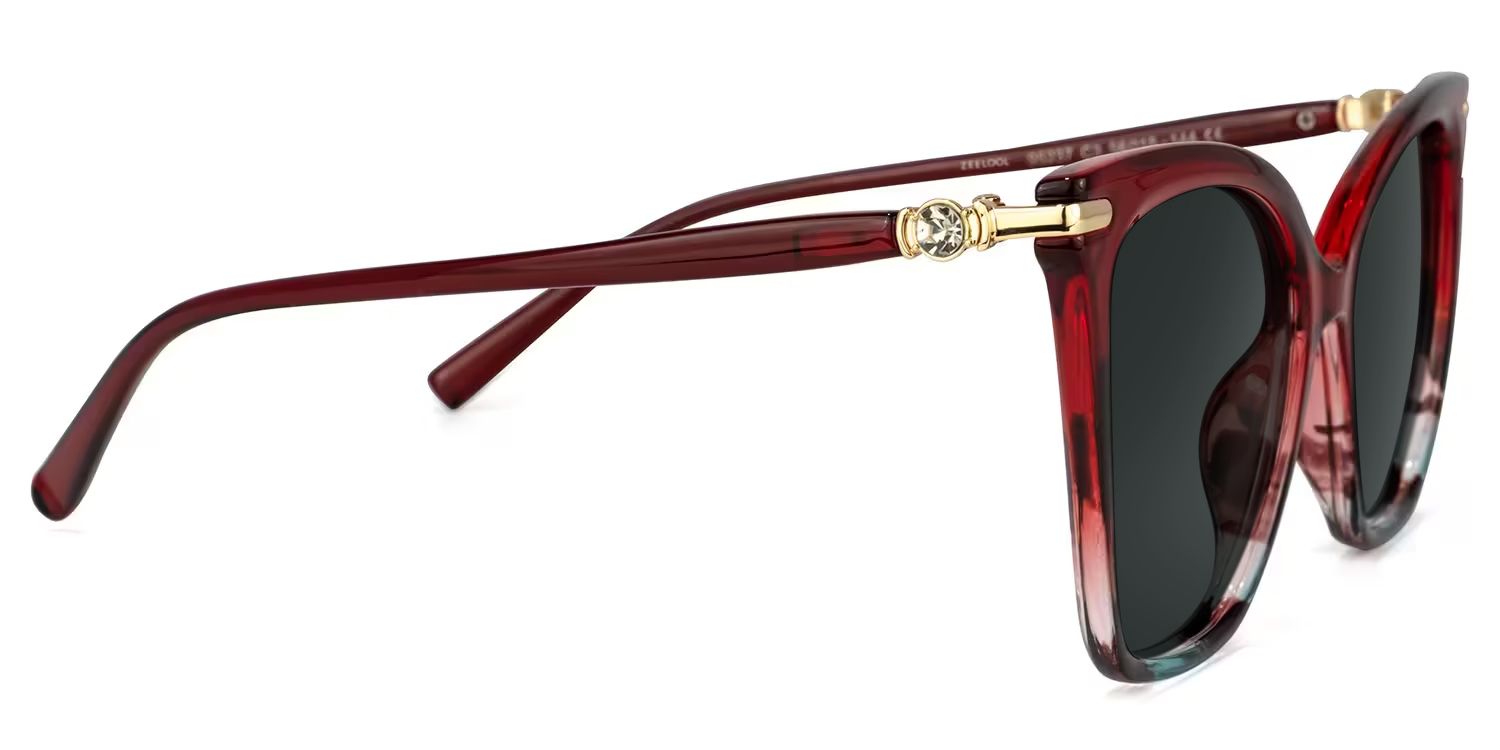 Lamar Tr90 Red Frame Sunglasses | ZEELOOL CA2
