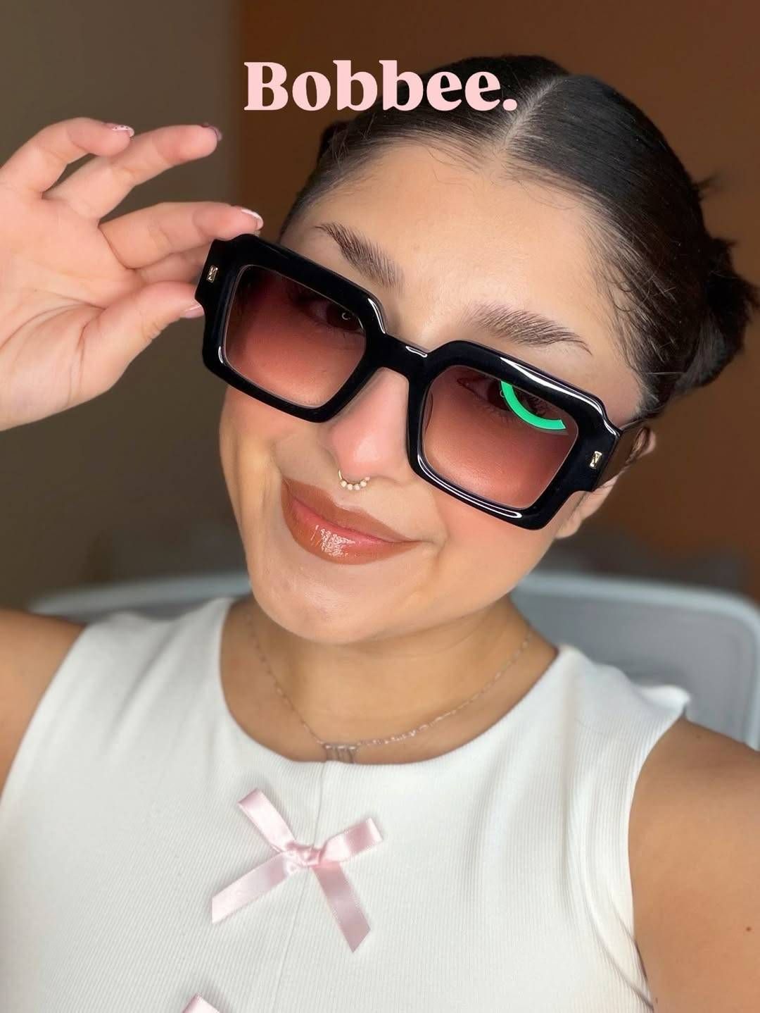 Bobbee Black Frame Sunglasses with Square Style | ZEELOOL CA5