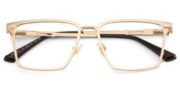Finn Gold Rectangle Glasses2