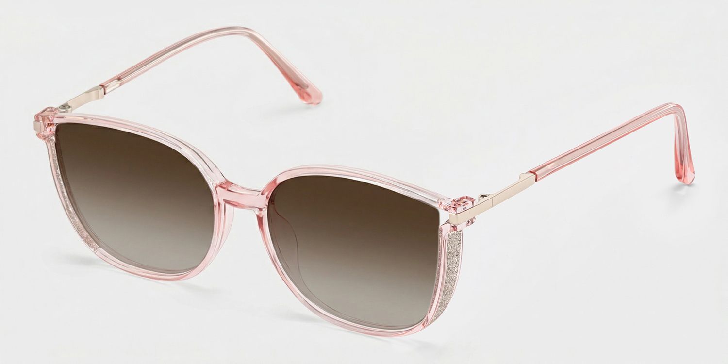 Rodz Square Flesh-Pink Sunglasses for Women & Men | ZEELOOL CA2