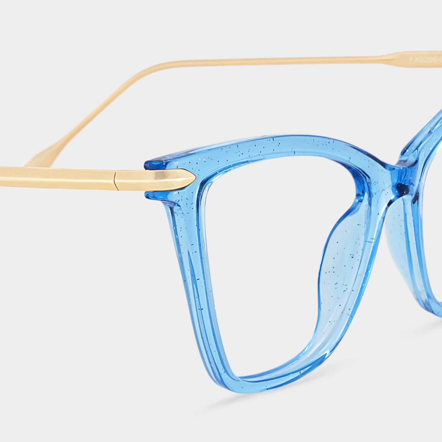 Hilary Butterfly Blue Glasses | Zeelool Glasses4