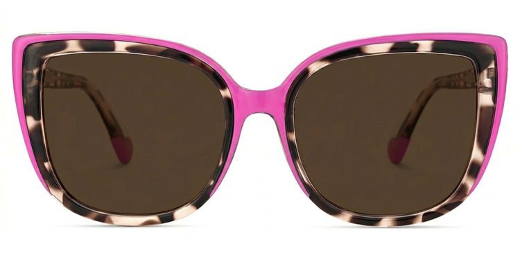 Fenn Pink Tortoise Cat eye Sunglasses