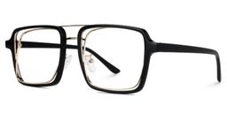 Nellie Black-Gold Aviator Glasses3