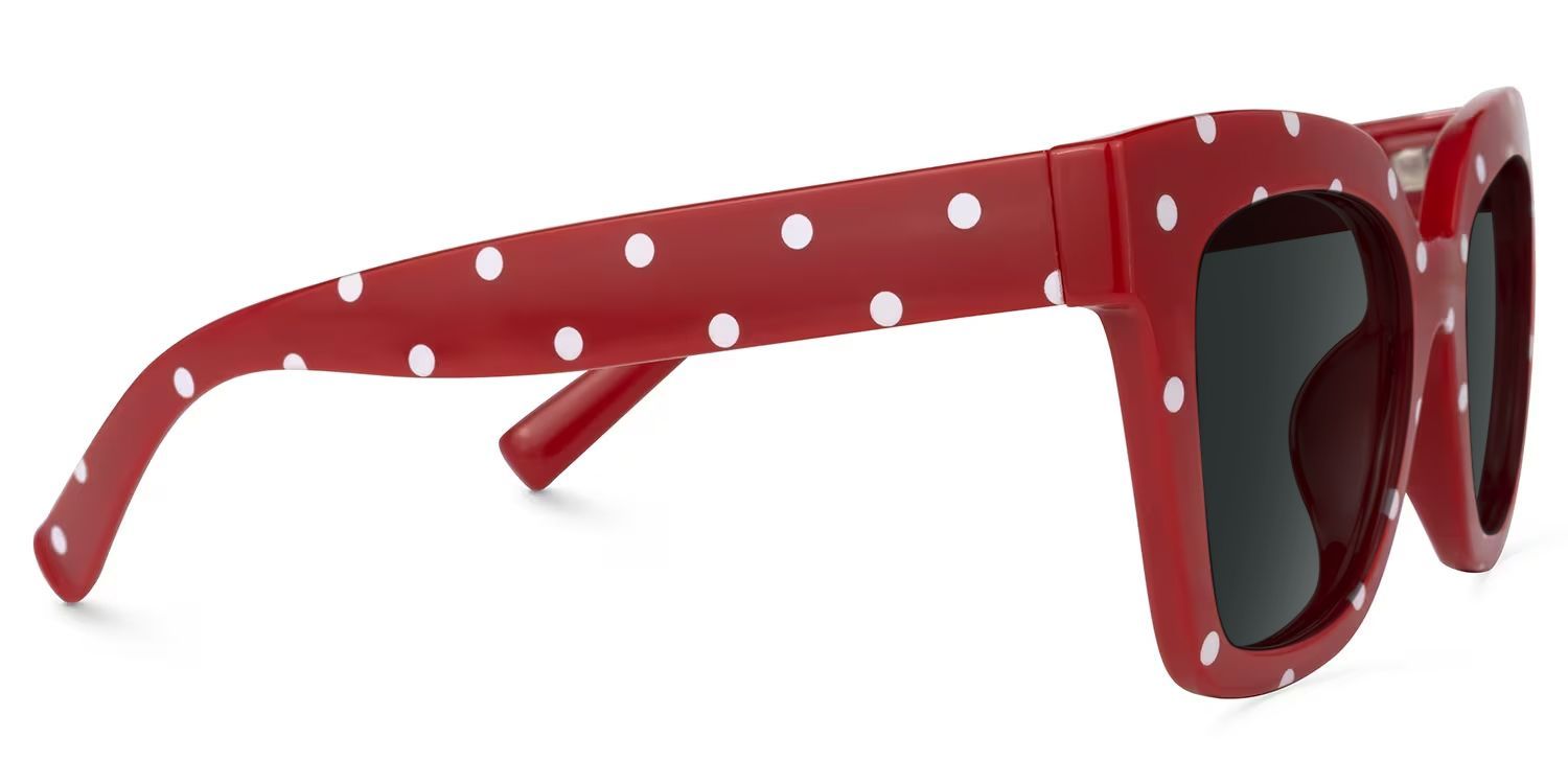 Malcolm Tr90 Red-Dot Frame Sunglasses | ZEELOOL CA2