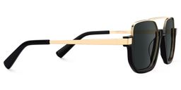 Oromiya Black Gold Aviator Sunglasses2