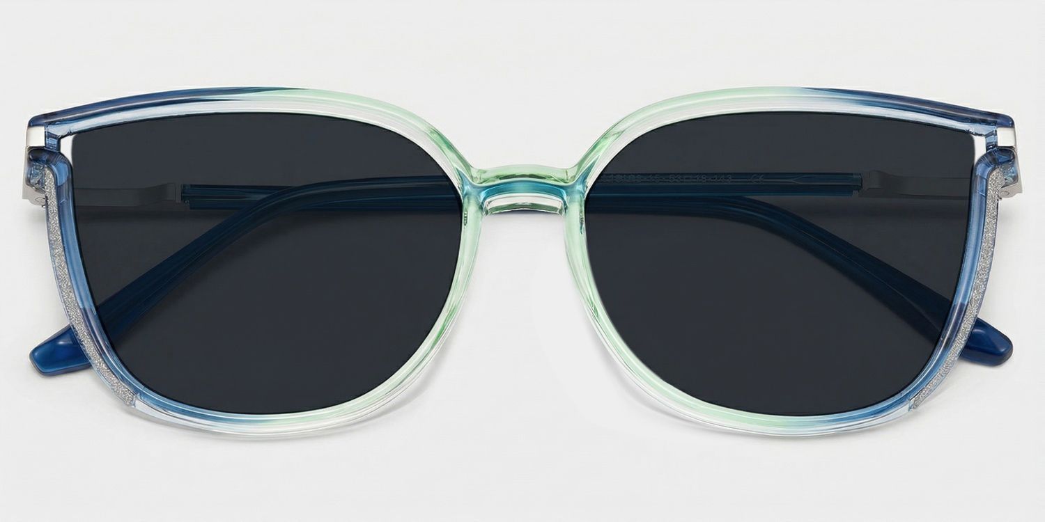 Rodz Tr90 Blue-Green Frame Sunglasses | ZEELOOL CA1