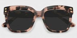 Minguela Pink-Tortoise Square Sunglasses1