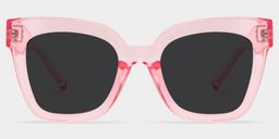 Malcolm Pink Square Sunglasses0