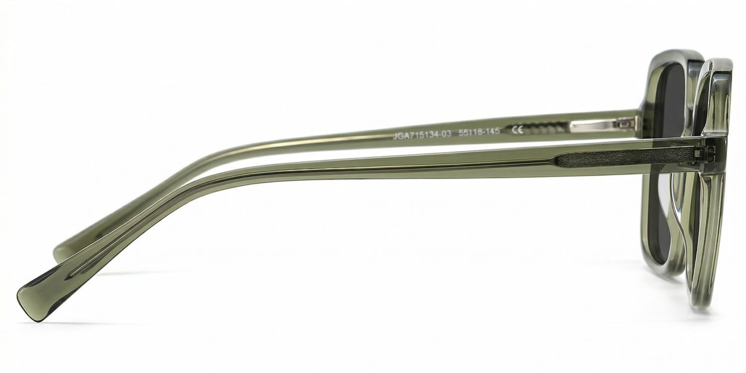 Ember Square Green Full Rim Sunglasses | ZEELOOL CA3