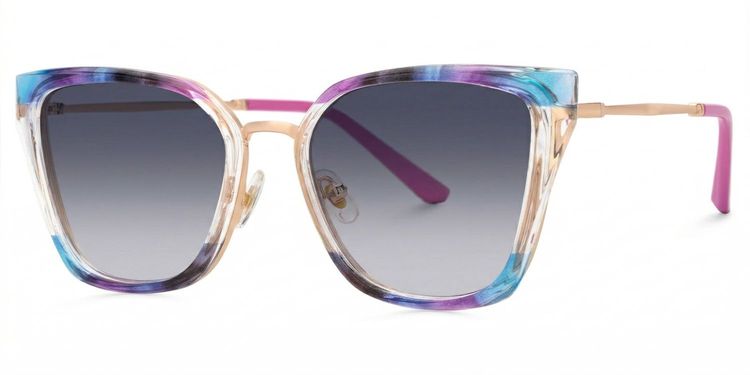 Martins Multicolor Rectangle Sunglasses