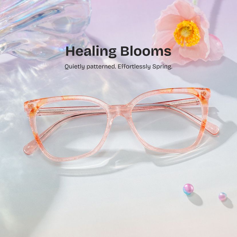 Jolie Pink Butterfly Glasses
