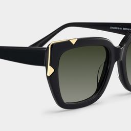 Grace Black Gold Cat eye Sunglasses5