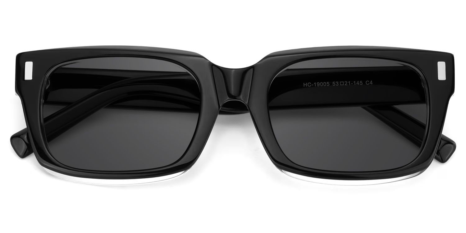 Fayssel Acetate Black Frame Sunglasses | ZEELOOL CA1