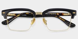 Landon Gold Browline Glasses2