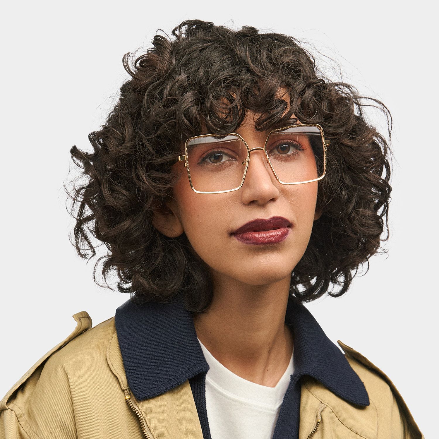 Square Toure Gold Frames Designer Glasses0