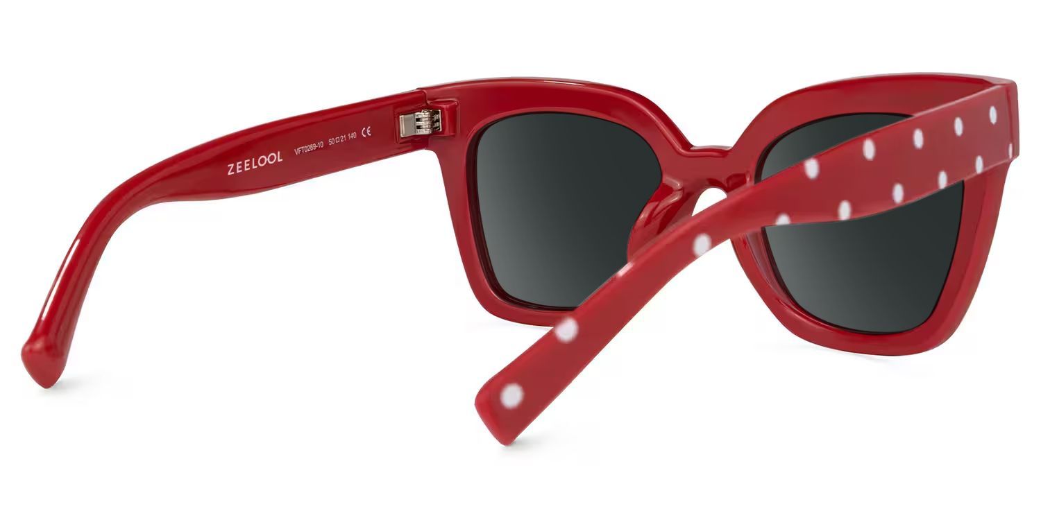 Malcolm Tr90 Red-Dot Frame Sunglasses | ZEELOOL CA3