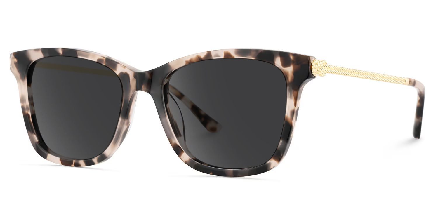 Vibert Rectangle Tortoise Full Rim Sunglasses | ZEELOOL CA2