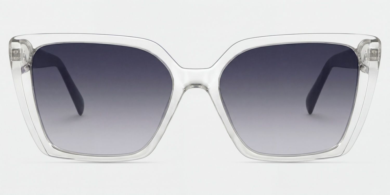 Emery Square Sunglasses with Acetate Clear Frames | ZEELOOL CA0