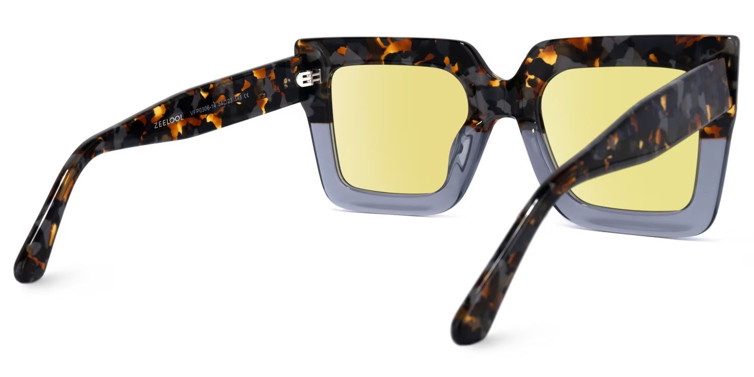 Brandon Square Gray Sunglasses for Women & Men | ZEELOOL CA3