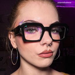 Bobbee Black Square Glasses9
