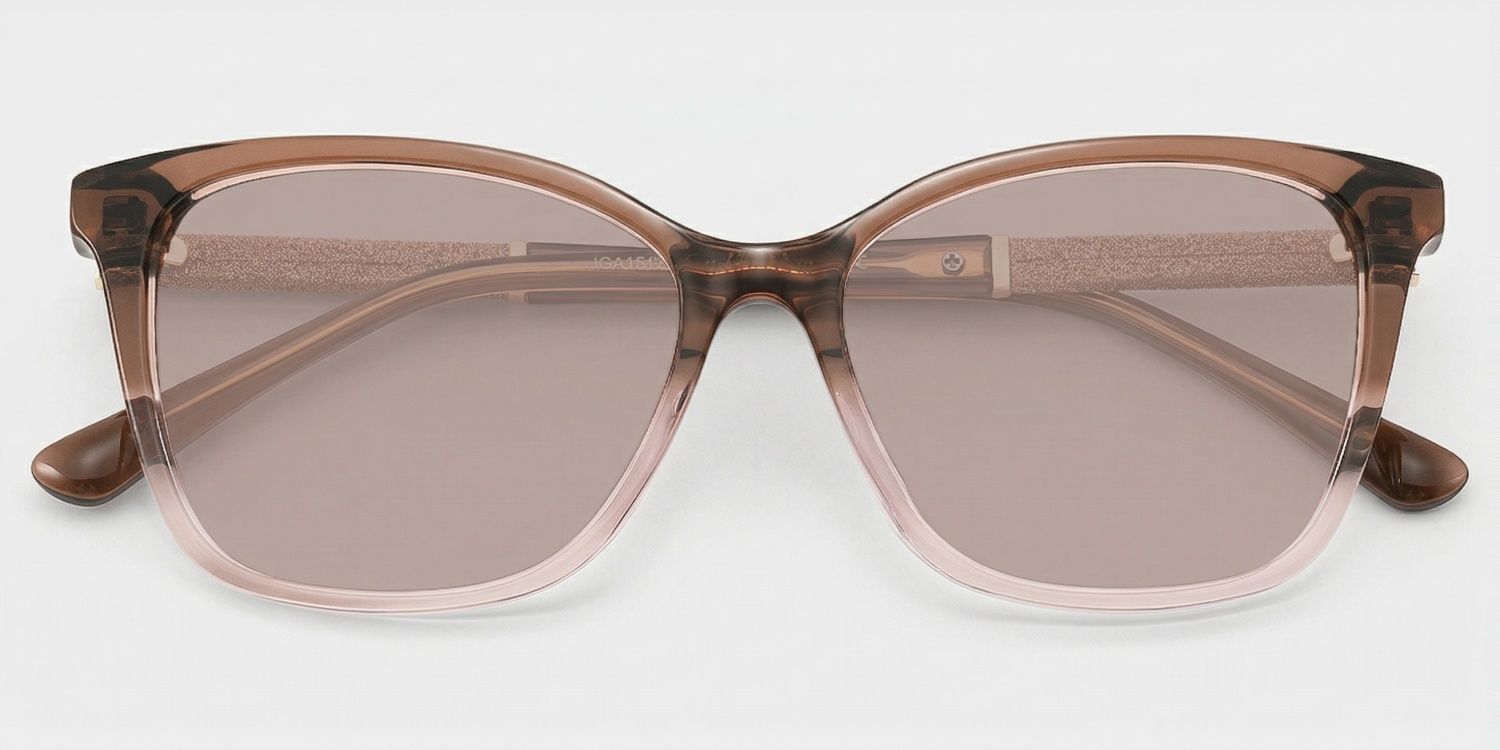 Finnian Butterfly Sunglasses with Acetate Brown Frames | ZEELOOL CA1