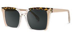 Misty Pink Square Sunglasses1