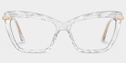 Juliet Clear Rectangle Glasses0