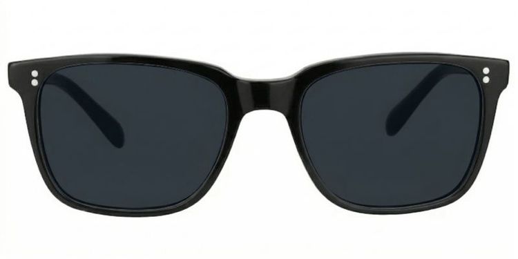 Lamont Black Rectangle Sunglasses