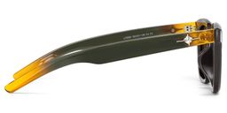 Lyric Black Yellow Rectangle Sunglasses3
