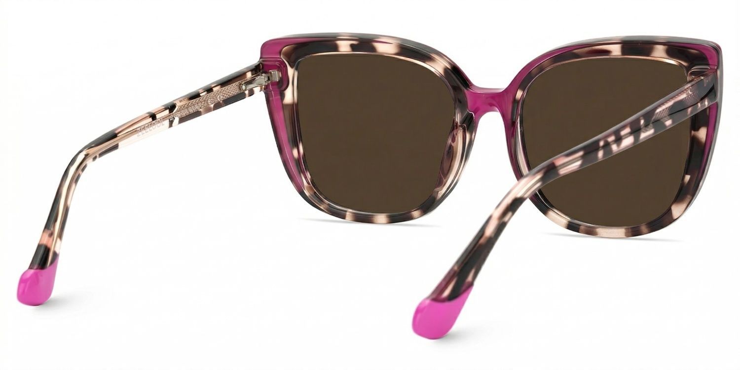 Fenn Cat Eye Pink Tortoise Full Rim Sunglasses | ZEELOOL CA4
