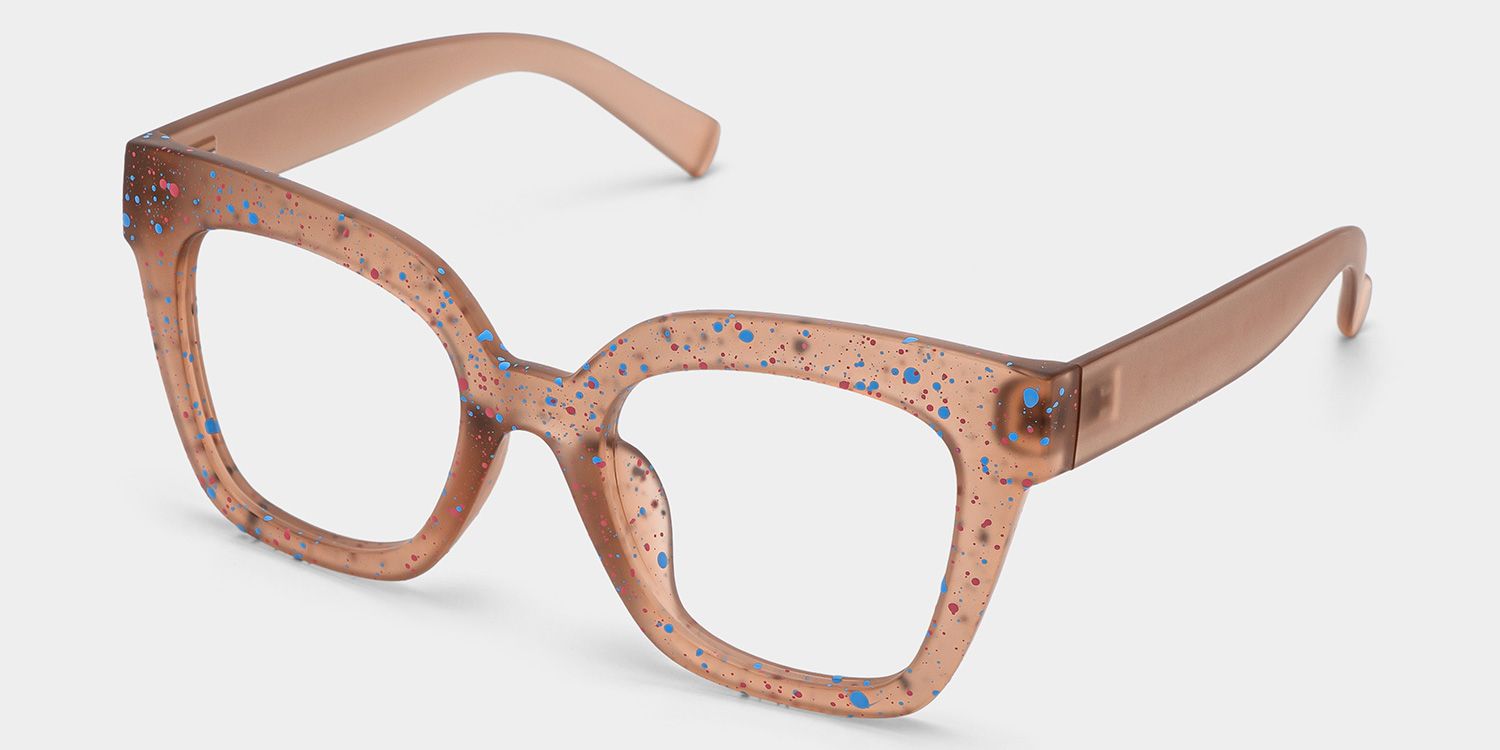 Malcolm Large Square Nerdy Glasses with Matte Brown3