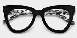 Yaser Black Cat eye Glasses2