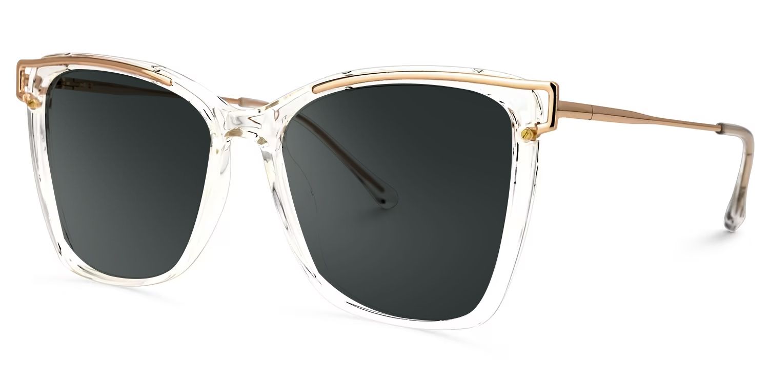 Krystle Square Clear Full Rim Sunglasses | ZEELOOL CA1